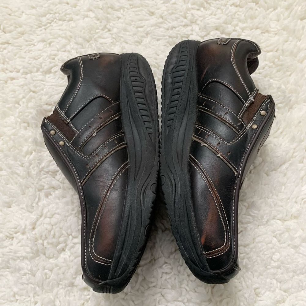 Skechers Men’s Size 11 Brown Leather Shape-Ups Work Toning Walking Sneakers - Picture 6 of 8